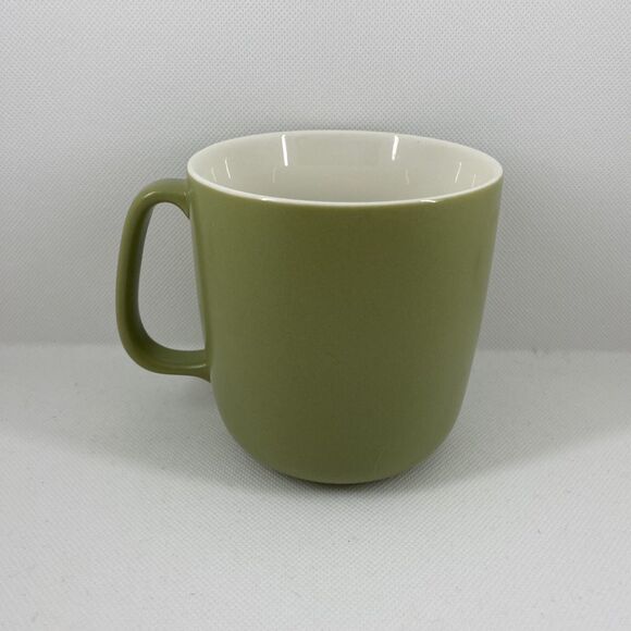 Starbucks Sage Green Embossed 2010 White Bone China Coffee Tea Mug - Picture 2 of 8